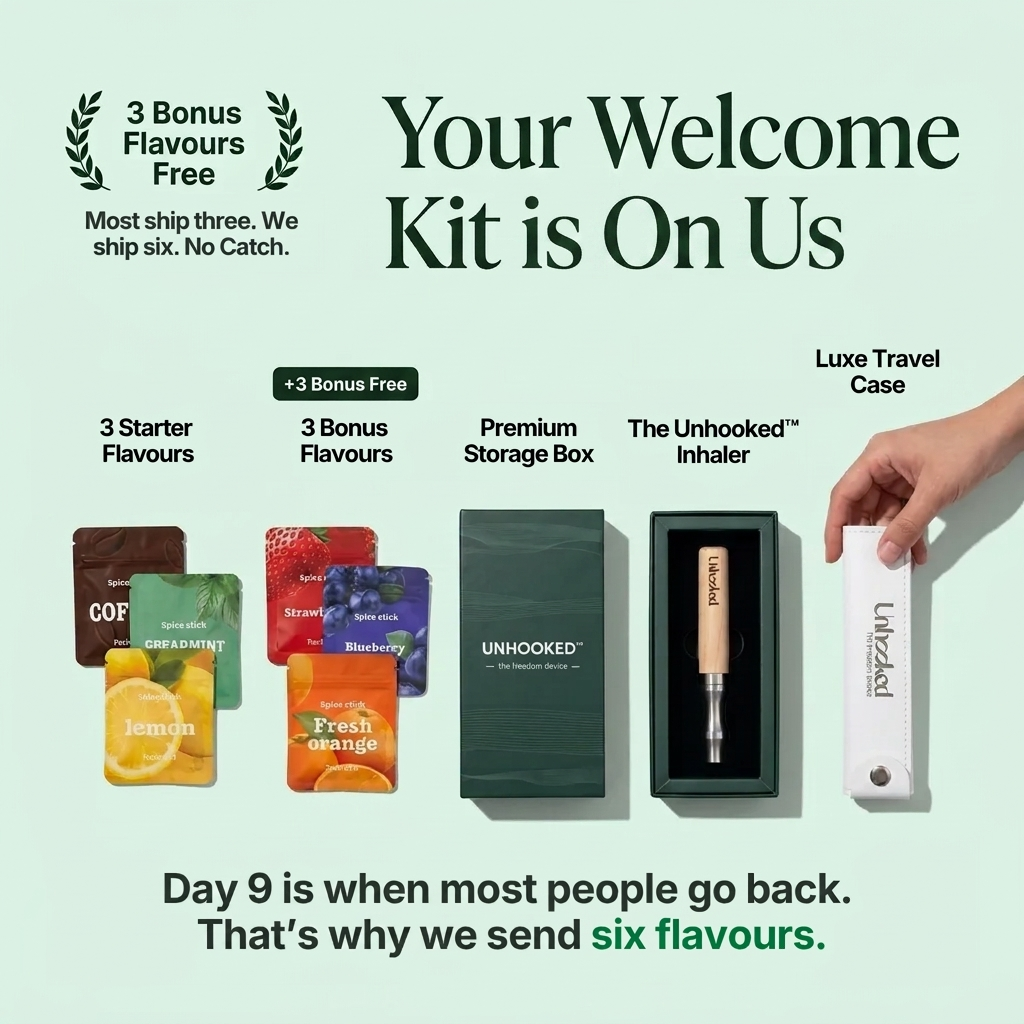 vape quitting device Unhooked™ Quit Kit Fifty Bar V2 Milky Foger CT10000 Disposable Flavors:Blueberry Cherry Raspberry